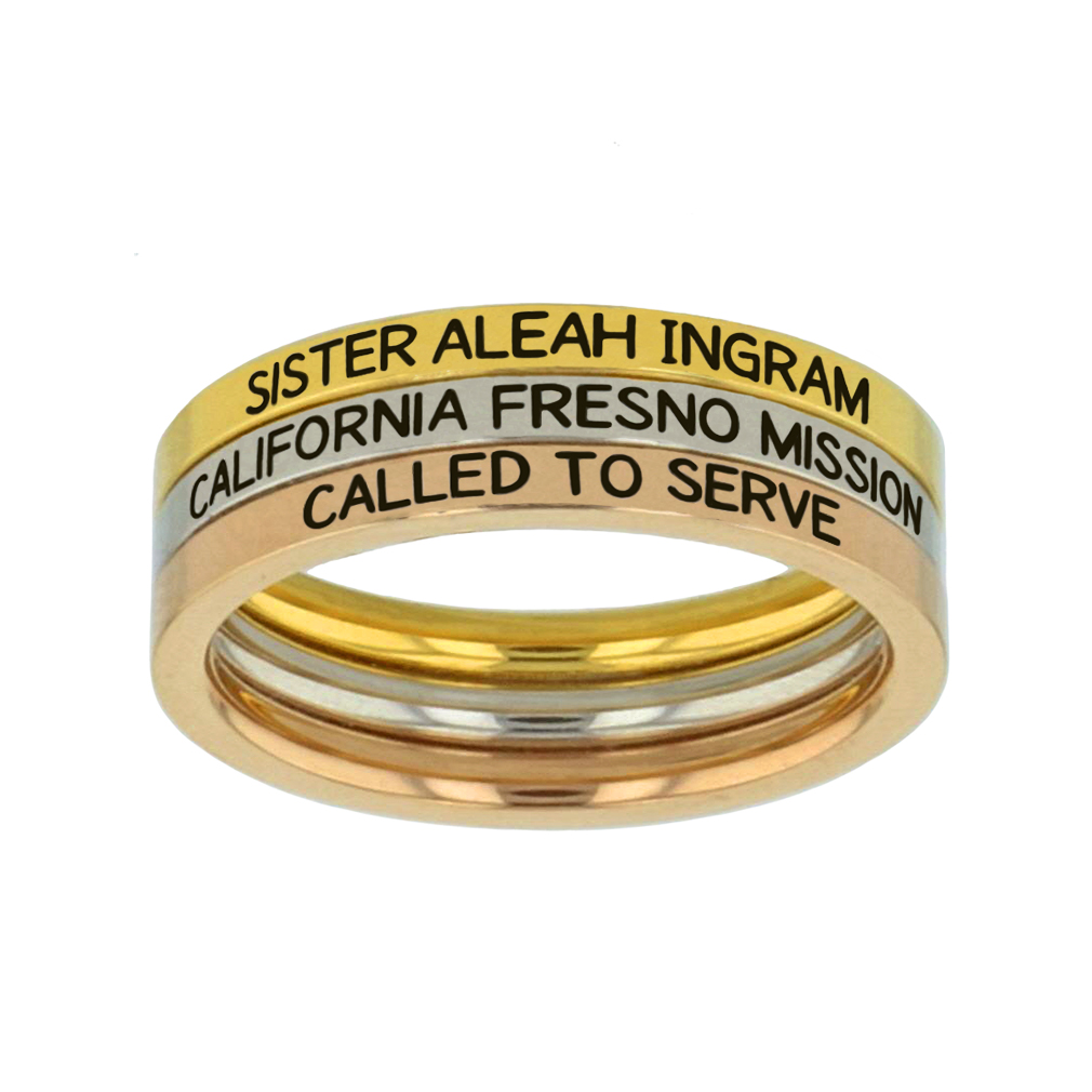 LDS Mission Stacking Ring Set - LDP-RNGP-MISSION