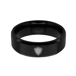 Beveled Shield Ring