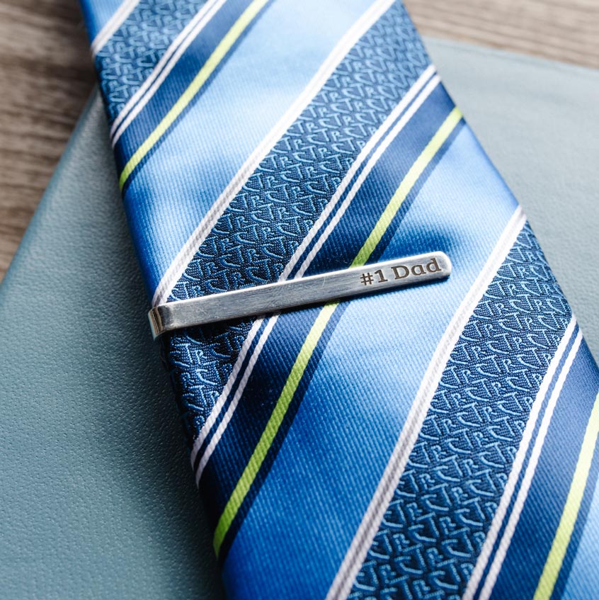 Father's Day Tie Clip - Silver - LDP-TCL0539-FD