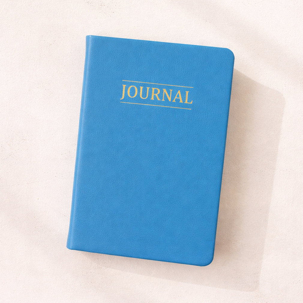 Hand-Bound Study Journal - Aqua Blue - LDP-HB-JRN-ABL