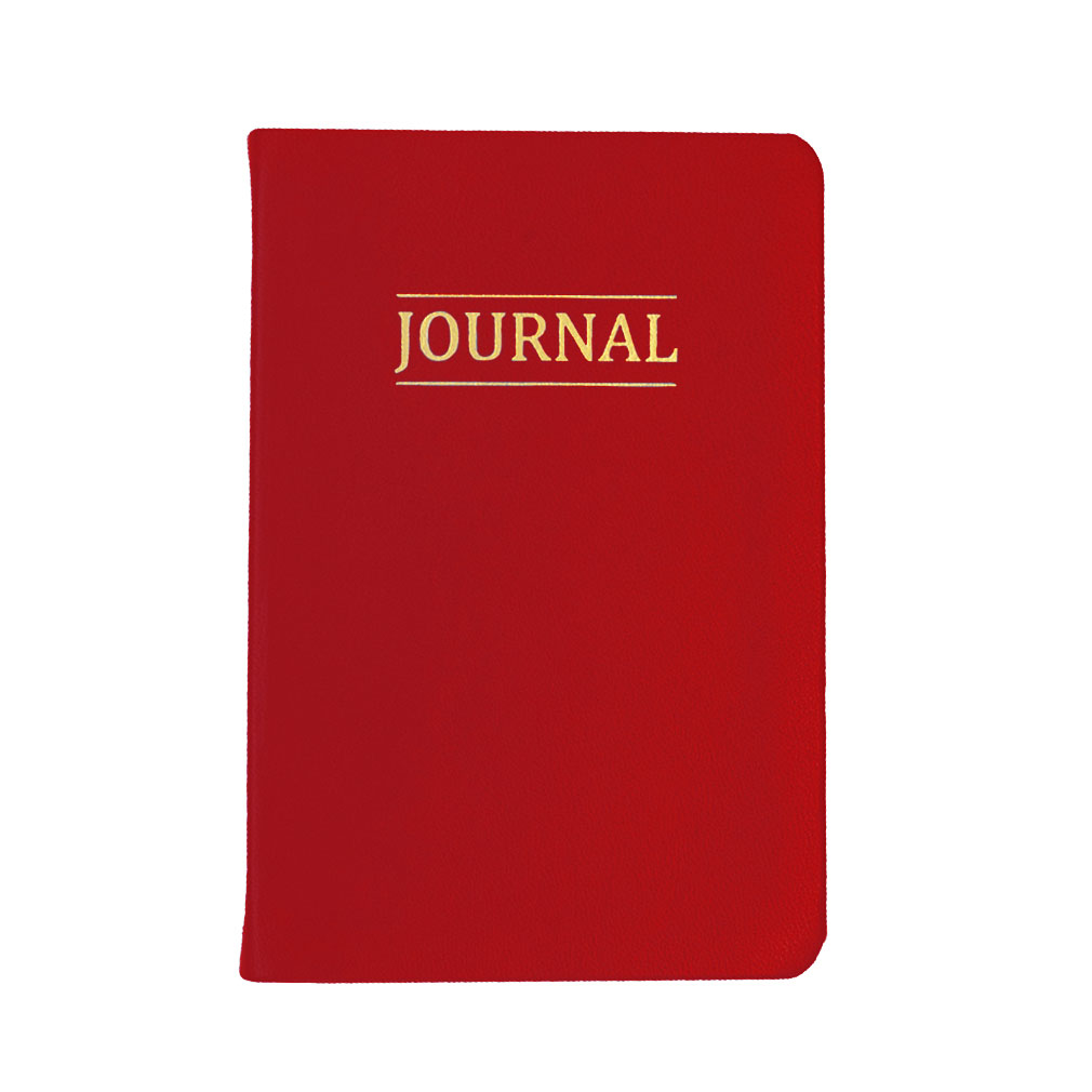 Hand-Bound Study Journal - Cherry Red - LDP-HB-JRN-CHR