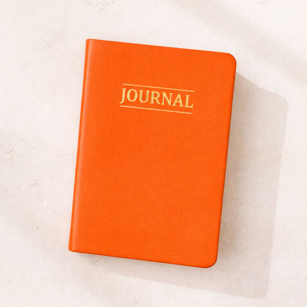 Hand-Bound Study Journal - Marigold Orange - LDP-HB-JRN-MRO