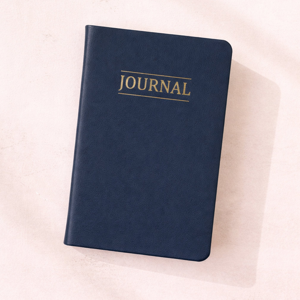 Hand-Bound Study Journal - Navy Blue - LDP-HB-JRN-NBL