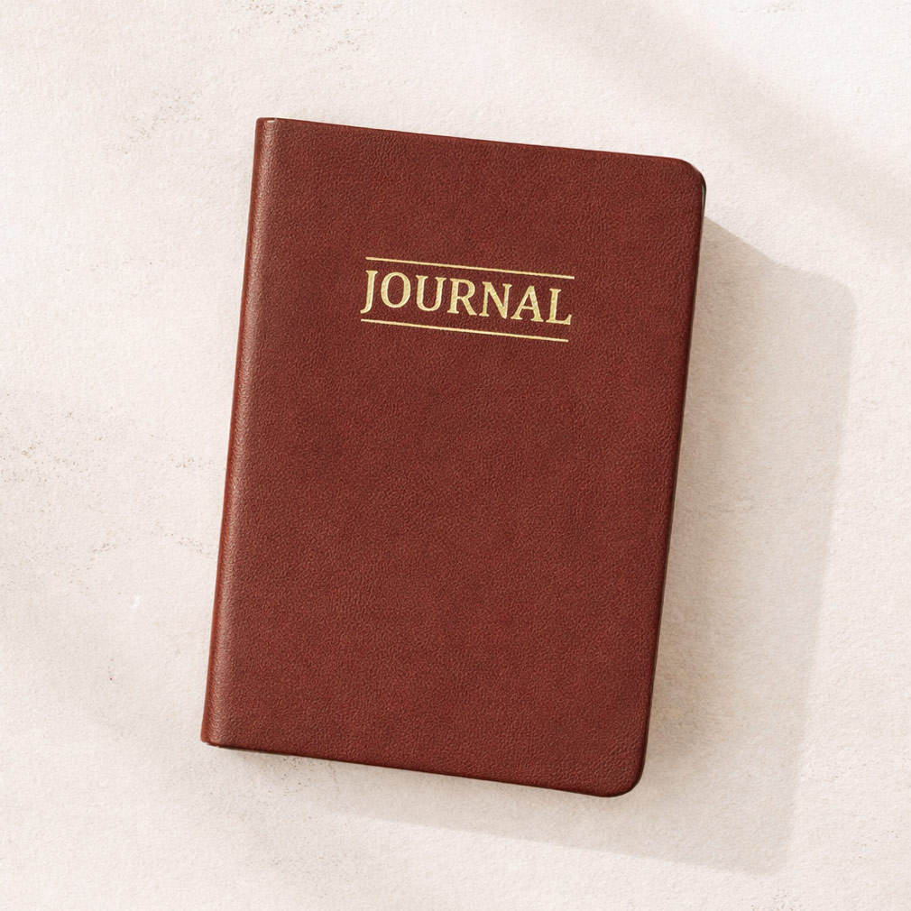 Hand-Bound Study Journal - Rustic Brown - LDP-HB-JRN-RBR
