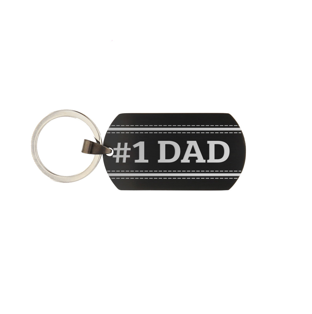 Father's Day Dog Tag Keychain