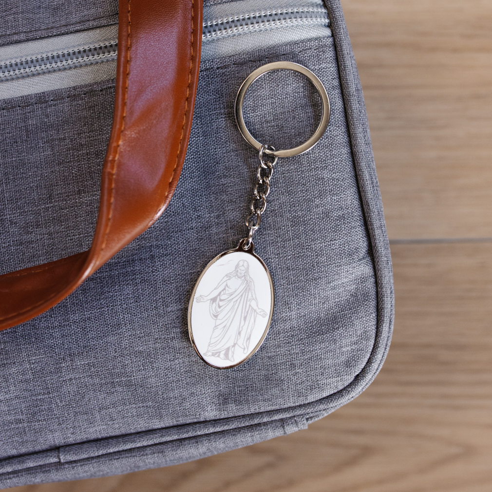 Christus Enamel Keychain - LDP-KC-CHR