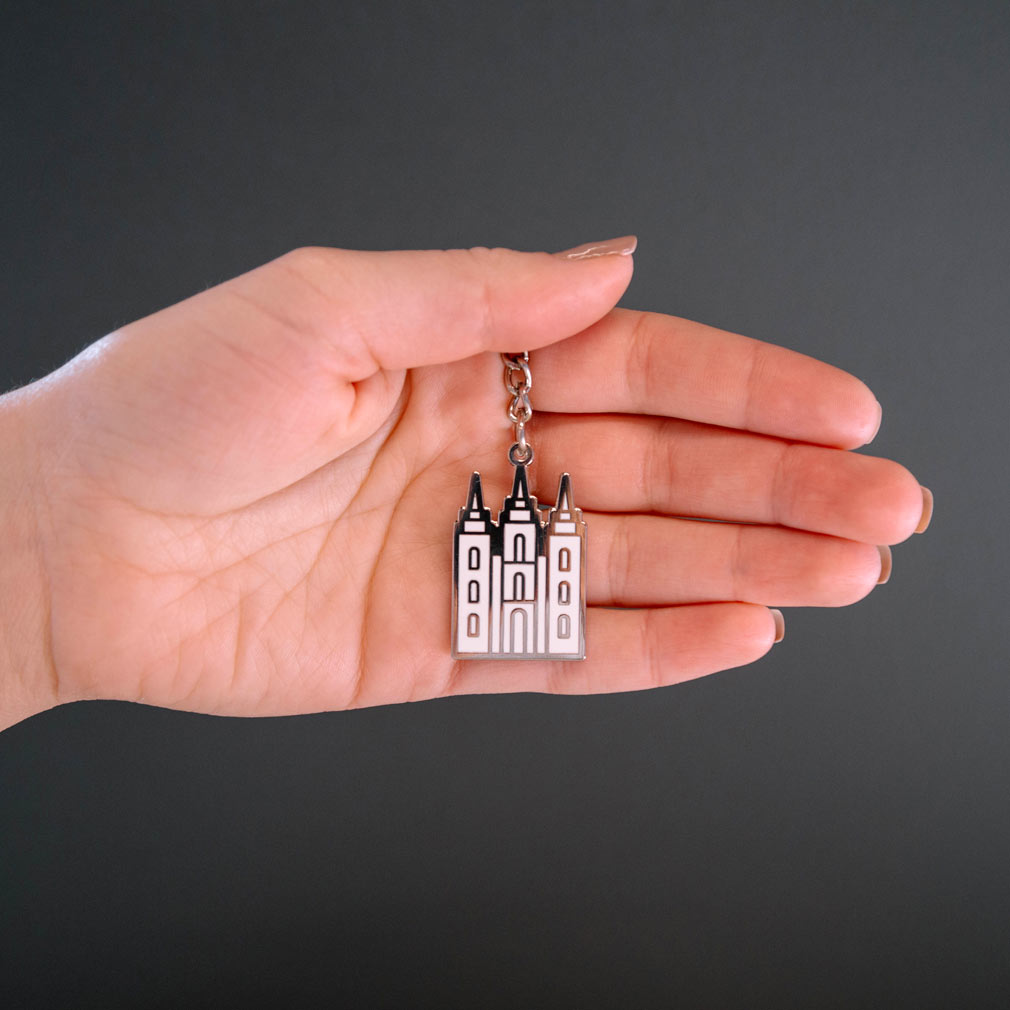 Salt Lake Temple Enamel Keychain - LDP-KC-MTMP