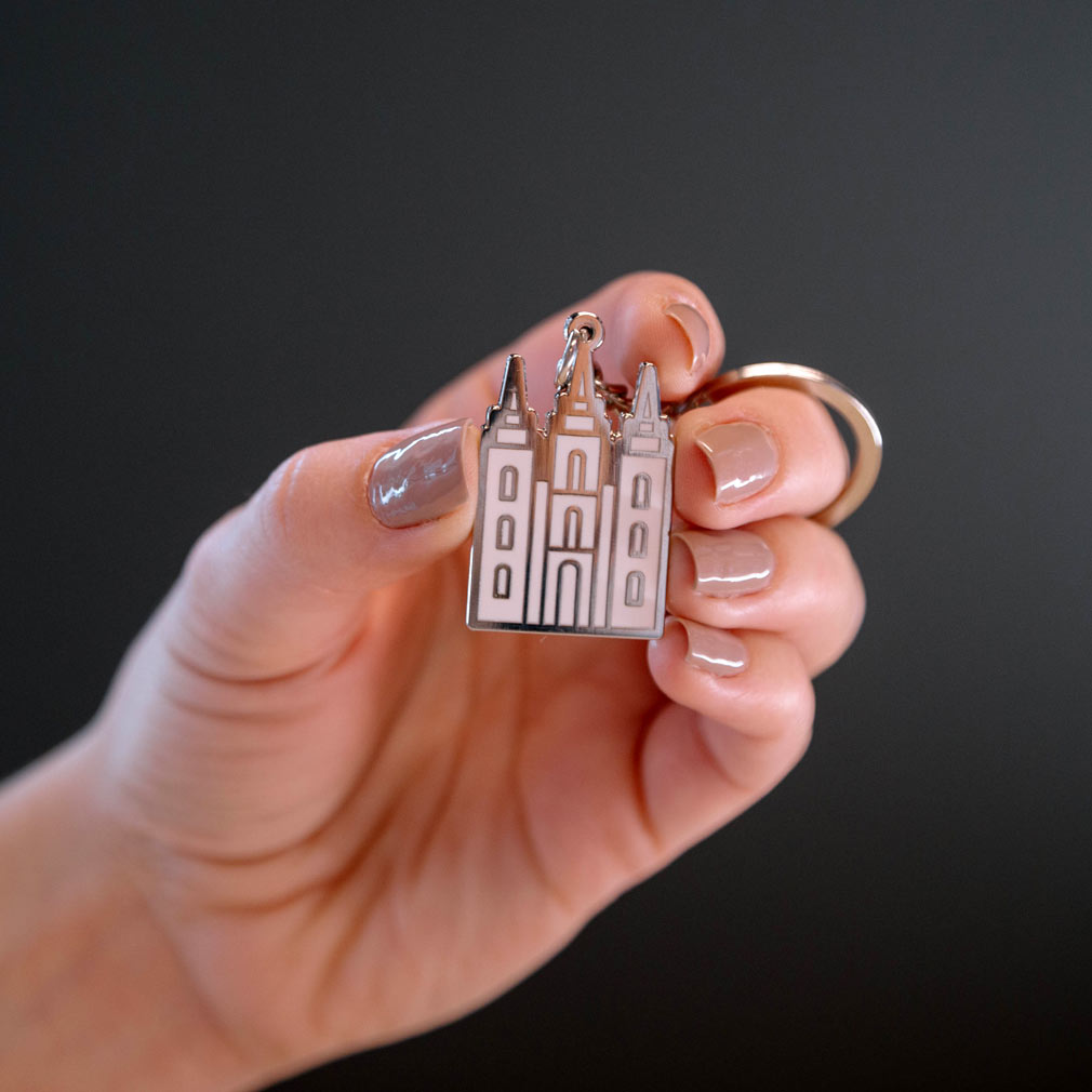 Salt Lake Temple Enamel Keychain - LDP-KC-MTMP
