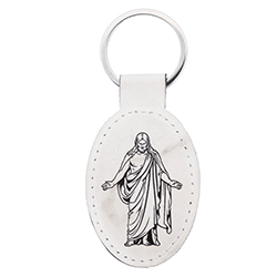 Christus Leatherette Keychain