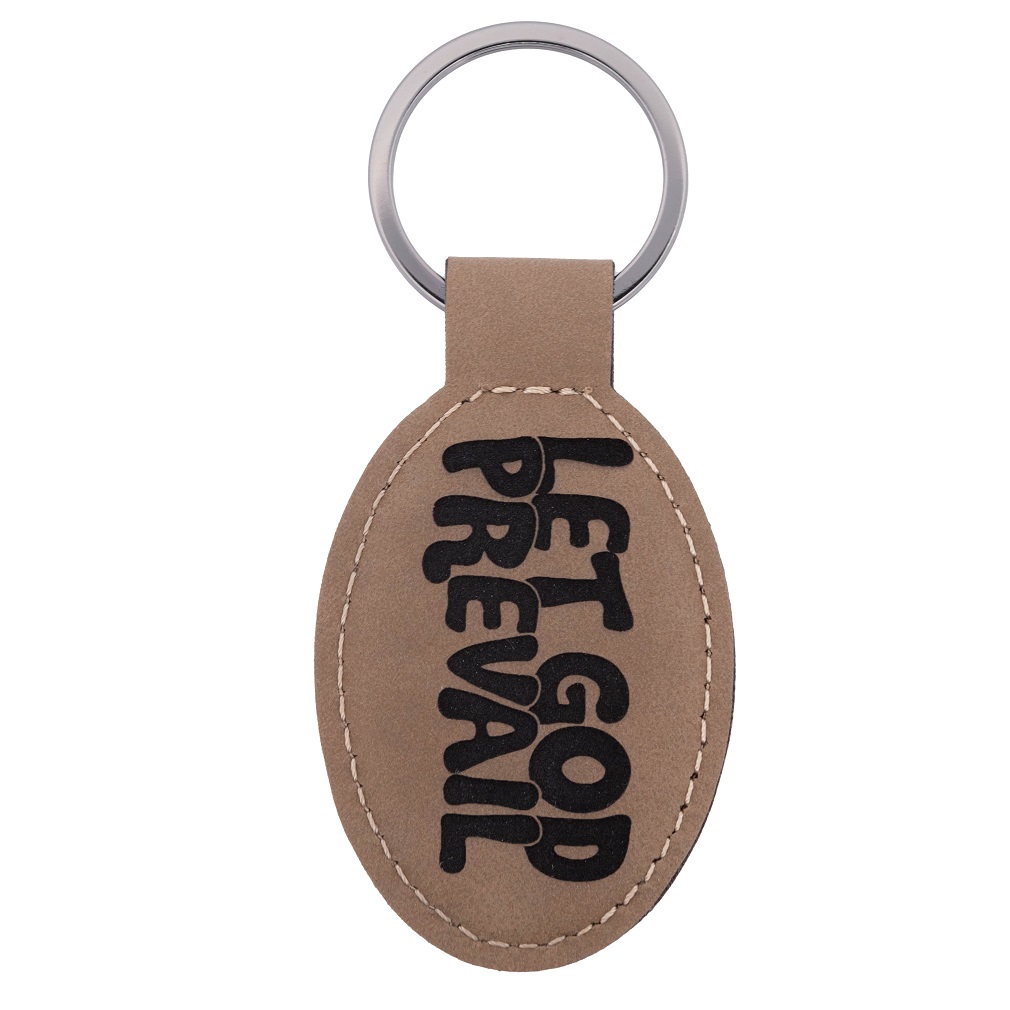 Let God Prevail Leatherette Keychain - LDP-LKC-LGP
