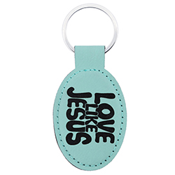 Love Like Jesus Leatherette Keychain