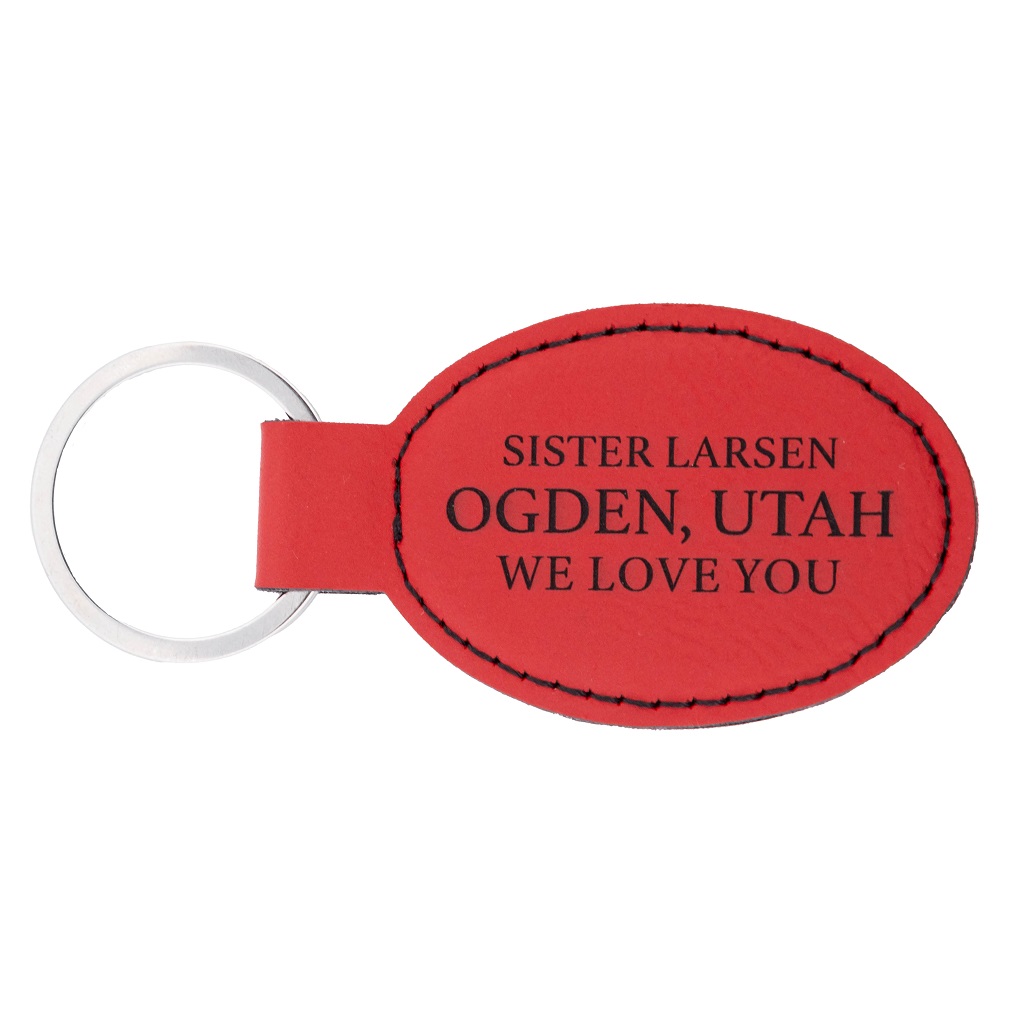 Missionary Tag Leatherette Keychain - LDP-LKC-MTG