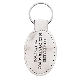 Missionary Tag Leatherette Keychain