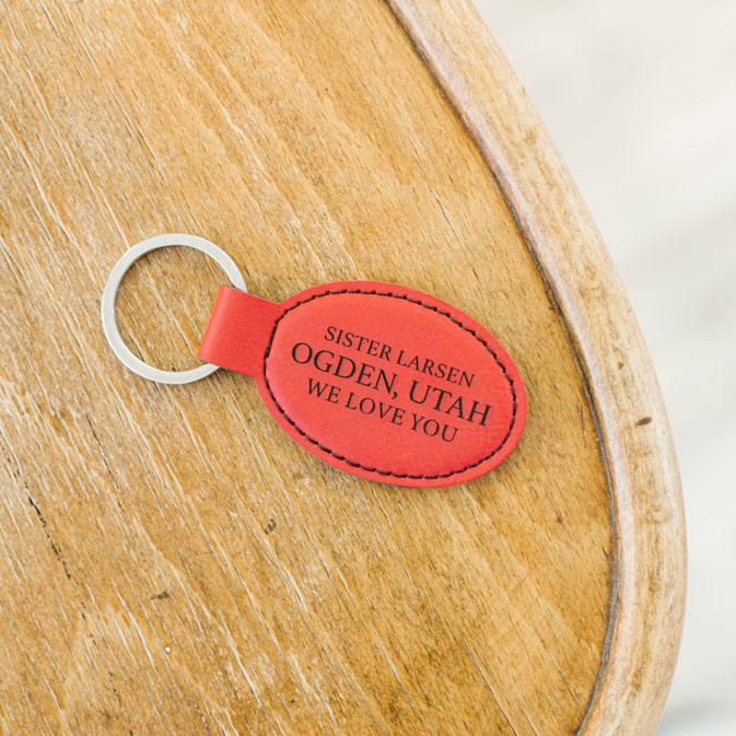 Missionary Tag Leatherette Keychain - LDP-LKC-MTG