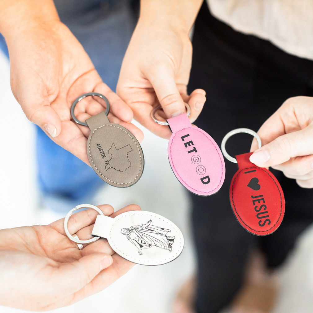 Christus Leatherette Keychain - LDP-LKC-CHR