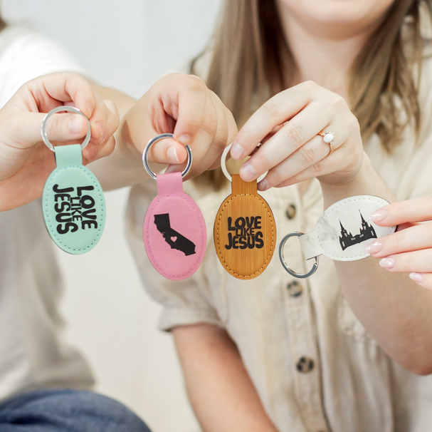 Love Like Jesus Leatherette Keychain - LDP-LKC-LLJ