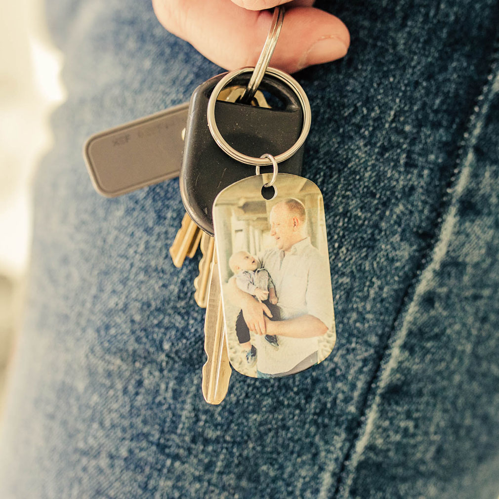 Personalized Photo Dog Tag Keychain - LDP-DTG-SUB-PHOTO