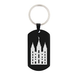 LDS Temple Keychain/Necklace lds temple keychain, lds temple necklace, 