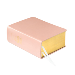 Pre-Made Hand-Bound Genuine Leather Quad - Blush Pink