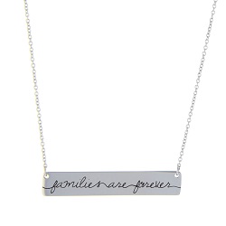 Families are Forever Bar Necklace
