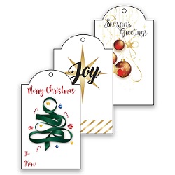 Gold LDS Christmas Gift Tags - Digital Download
