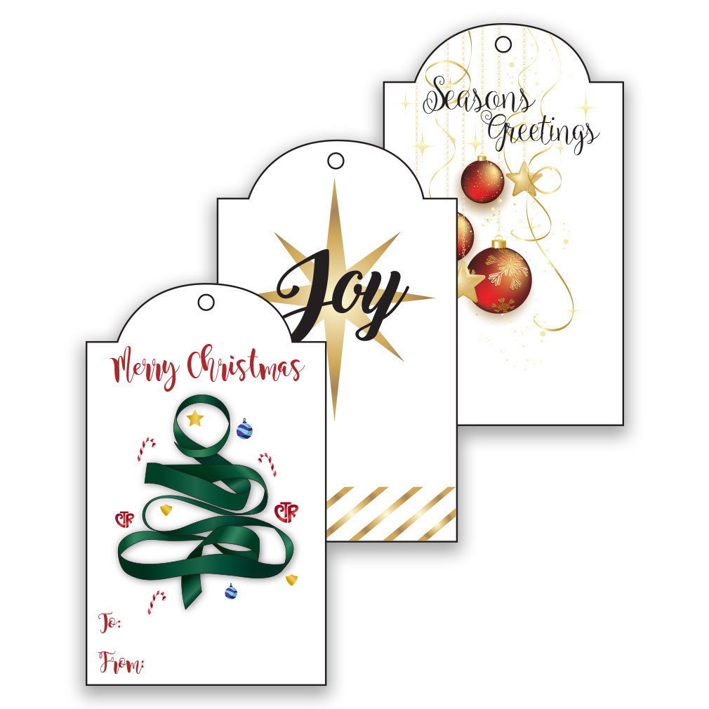 Gold LDS Christmas Gift Tags - Digital Download - LDPD-PCGTG