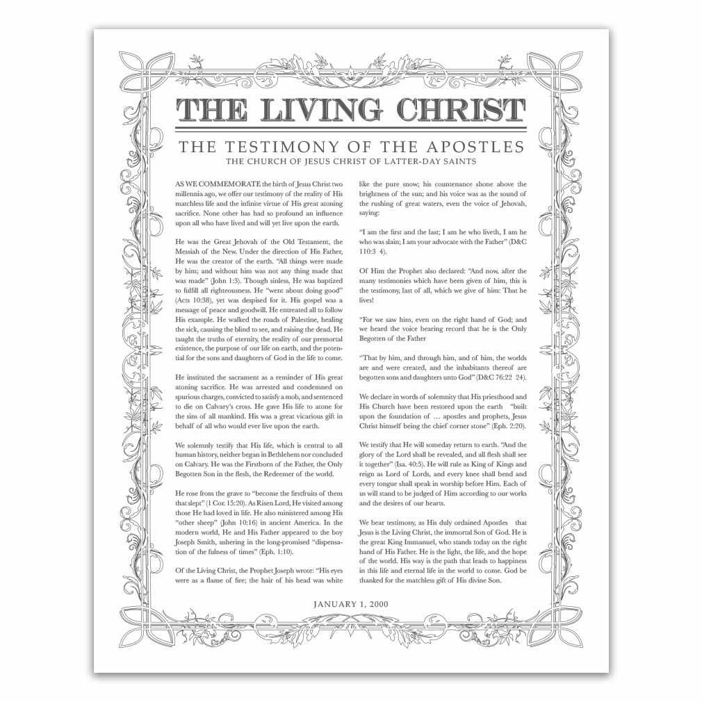 Leaf Outline Living Christ - LDP-LC282