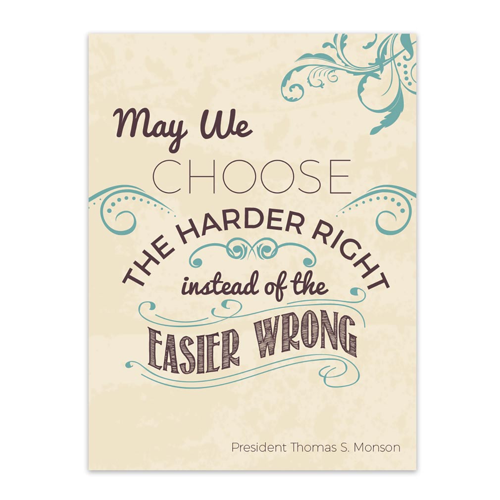 Choose the Harder Right - Digital Download - LDPD-PBLMAYVT