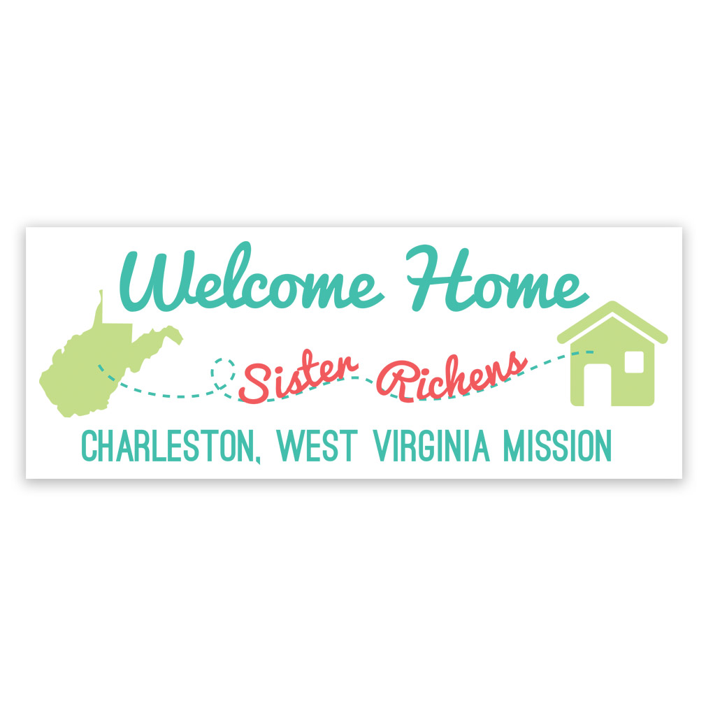 Mission to Home Missionary Welcome Home Banner - Sister - LDP-MSPST249223