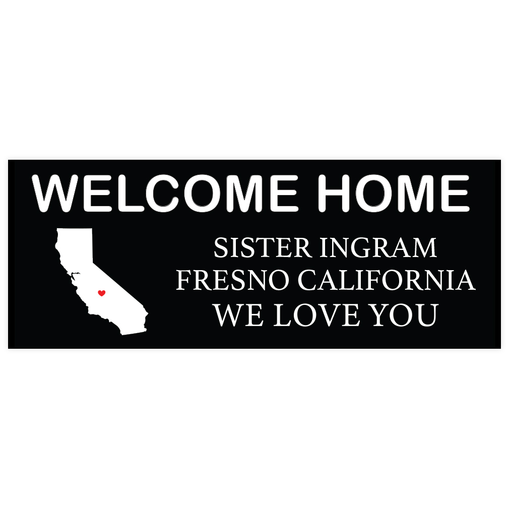 Borders Black Tag Missionary Welcome Home Banner - LDP-MSPST-BLKTAG-SINGLE
