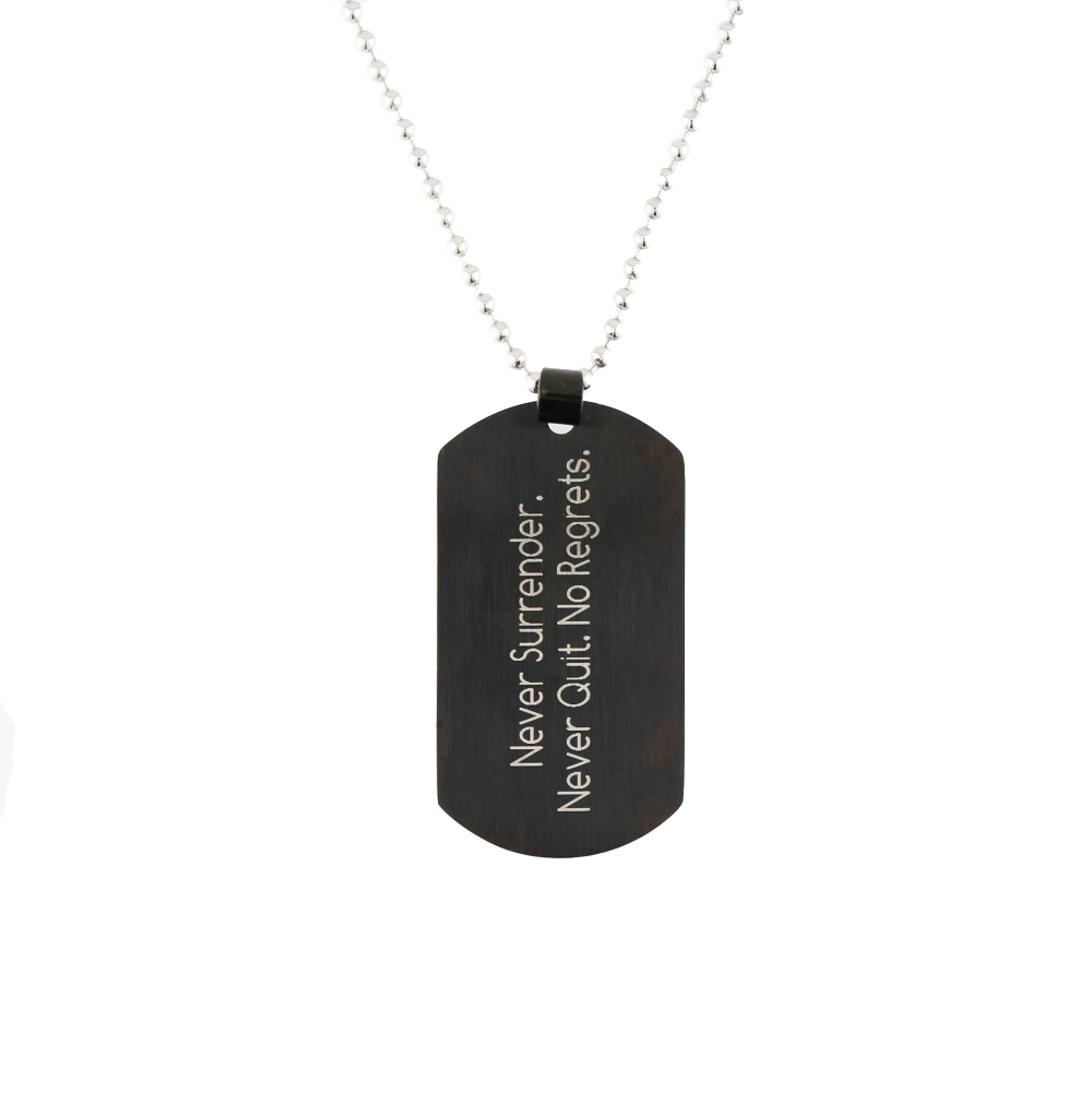 Missionary Name Tag Necklace - LDP-DTG15234-BLK