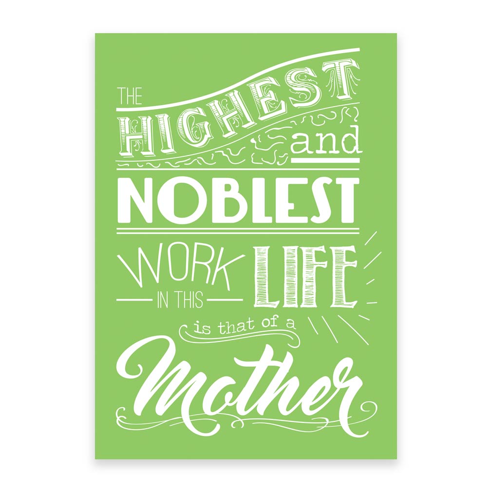 Mother's Day Card - Green - Digital Download - LDPD-MOMCRDG