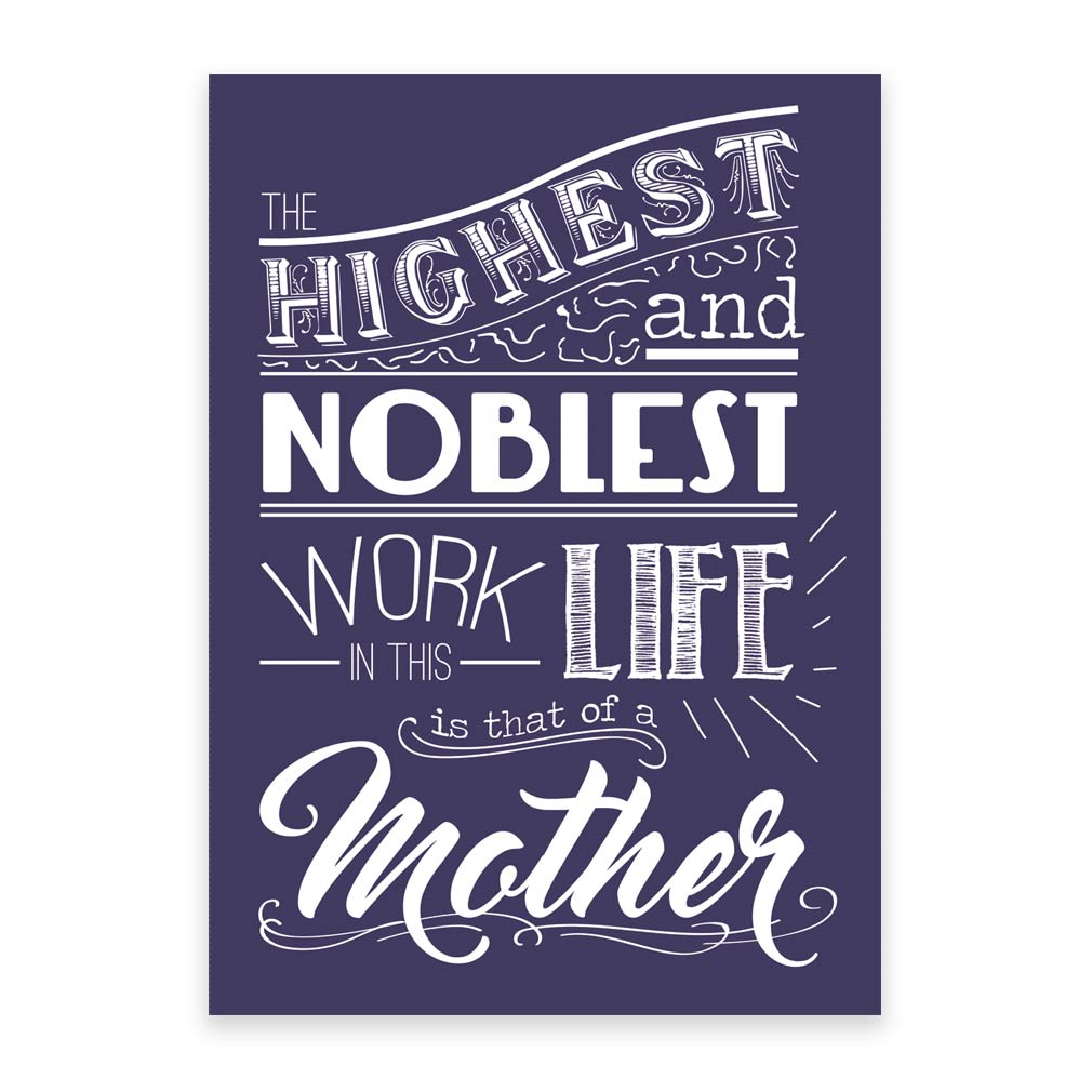 Mother's Day Card - Purple - Digital Download - LDPD-MOMCRDPL