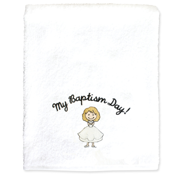 My Baptism Day Towel - Blonde Girl - RM-BCL020
