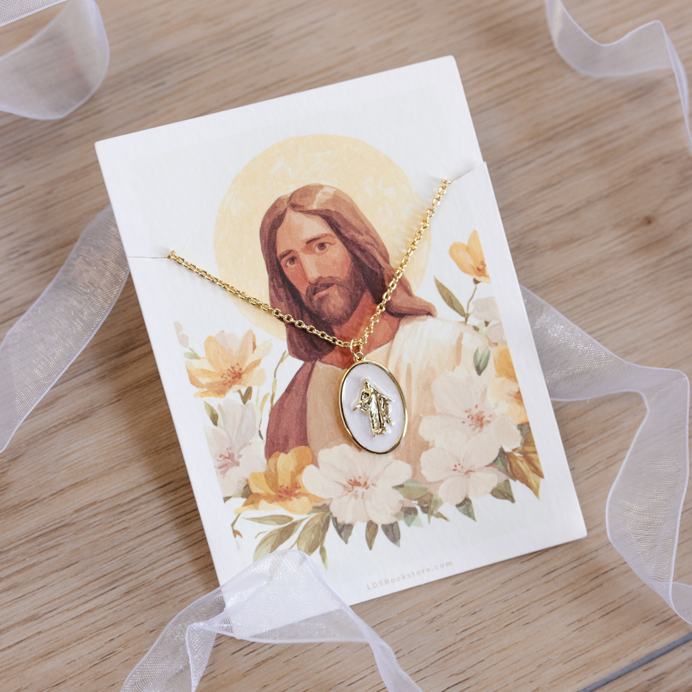 Enamel Christus Pendant Necklace - LDP-CHRIST-ENM