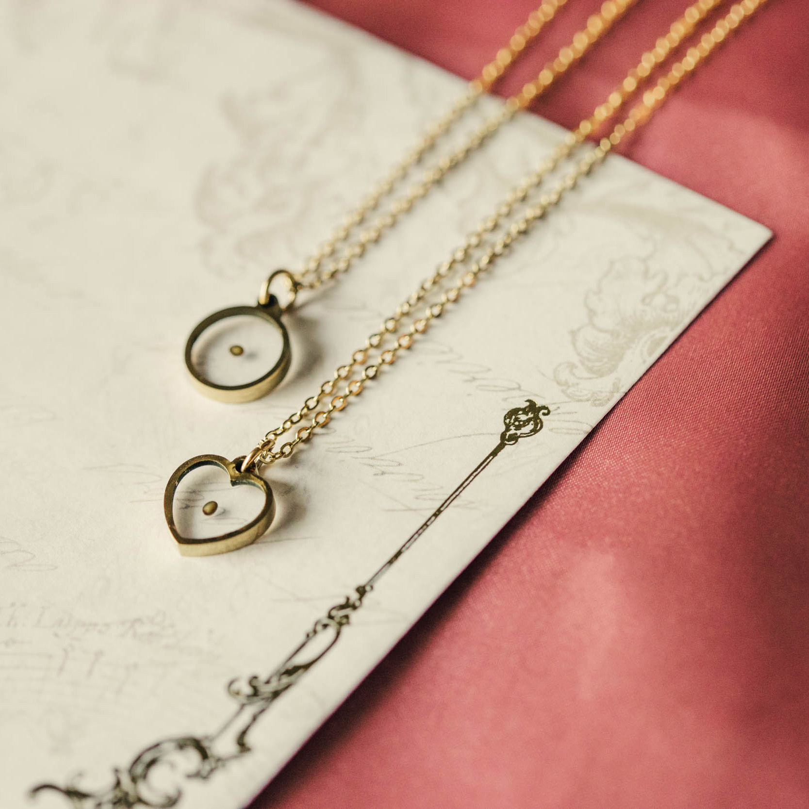 Circle Mustard Seed Necklace - LDP-MSEED-CIR
