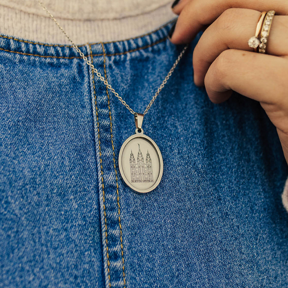 Salt Lake Temple Pendant Necklace - LDP-BPEN-SLCTEMP