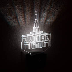 Payson Temple Night Light payson temple light, payson temple desk light, payson utah temple art, payson utah temple decor