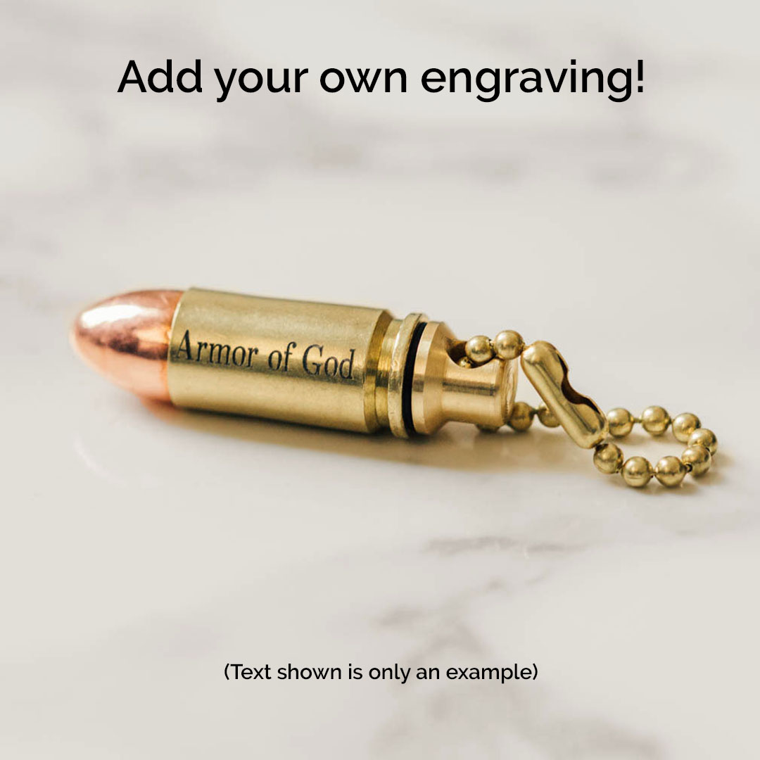 9mm Bullet Oil Vial Keychain - GTD-9MMVIAL