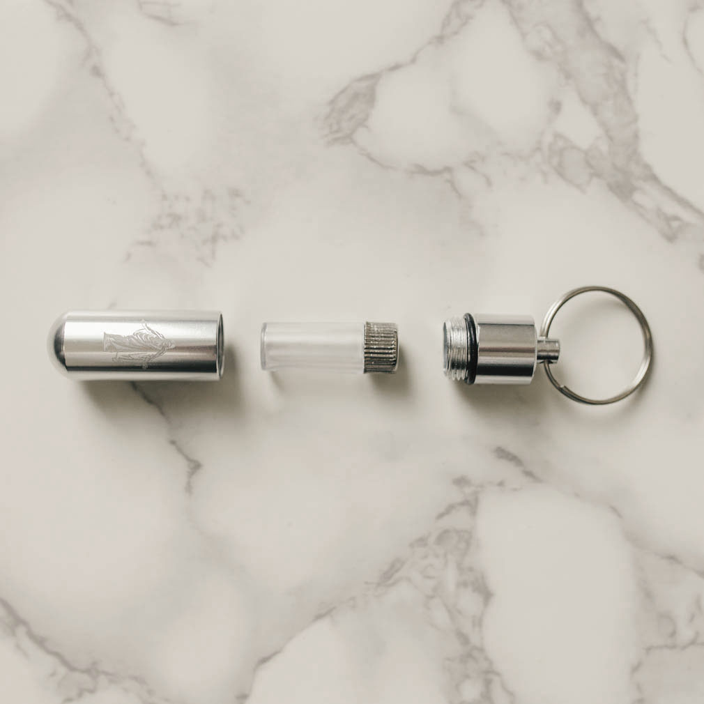 Silver Christus Oil Vial - LDP-OVL3502