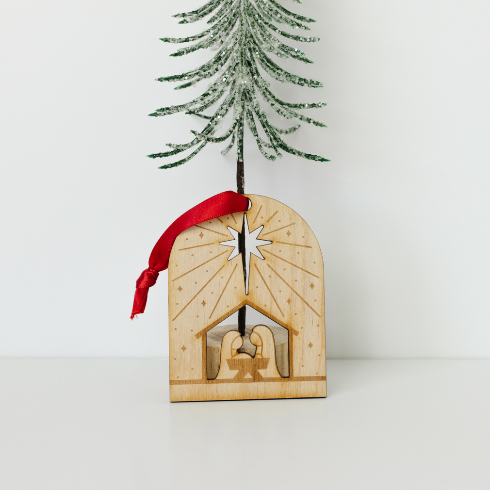 All Is Bright Nativity Ornament - LDP-ORN-NAT-AIB