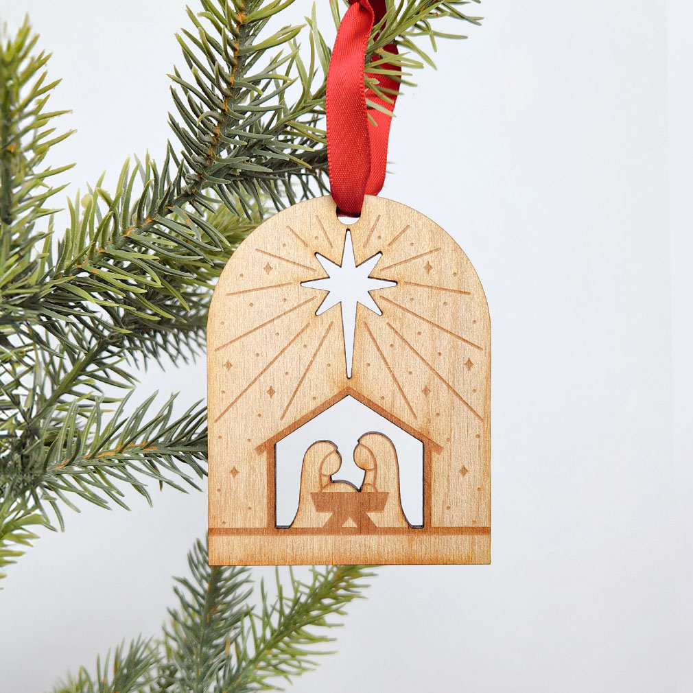 All Is Bright Nativity Ornament - LDP-ORN-NAT-AIB