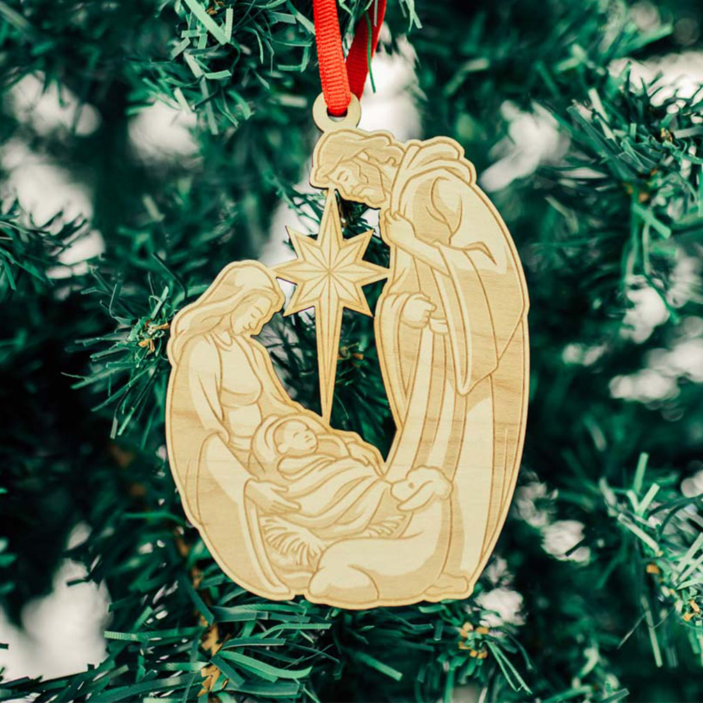 Let Us Adore Him Nativity Ornament - LDP-ORN-NATIVITY-1