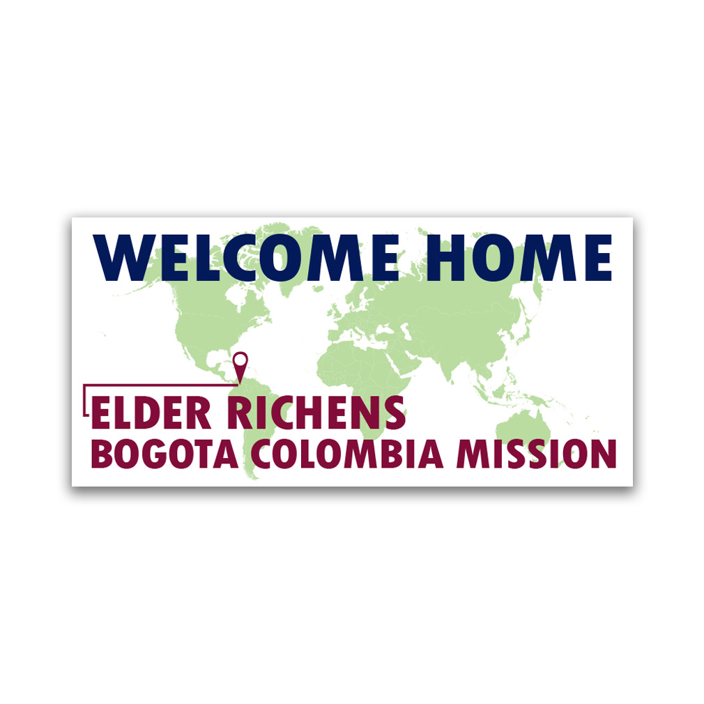 Pinpoint Missionary Welcome Home Banner - LDP-MSPSTPIN