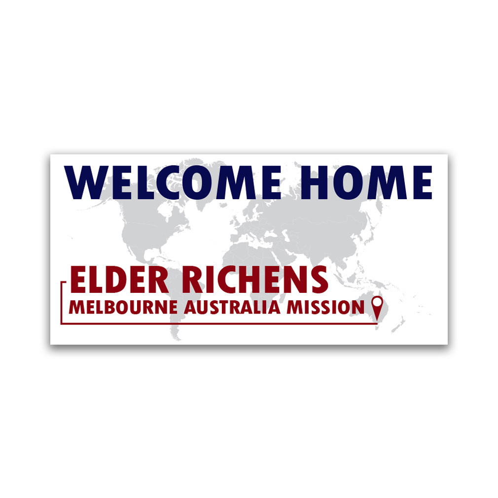 Pinpoint Missionary Welcome Home Banner - LDP-MSPSTPIN