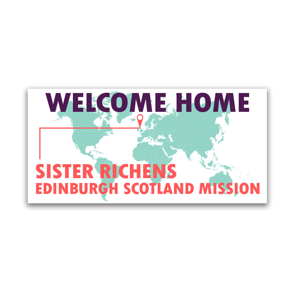 Pinpoint Missionary Welcome Home Banner - LDP-MSPSTPIN