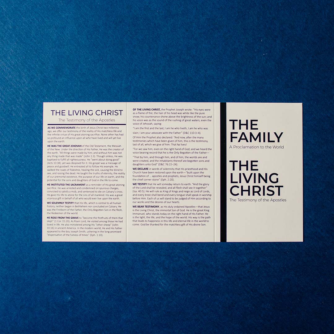 Family Proclamation & Living Christ Pocket Card - LDP-PKC326