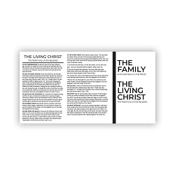 Family Proclamation & Living Christ Pocket Card 