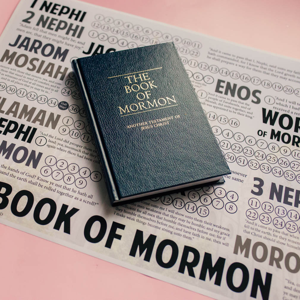 Book of Mormon Reading Chart Poster - Modern - LDP-BOMRC-MOD