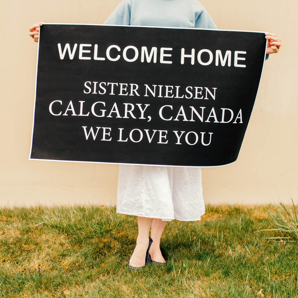 Black Tag Missionary Welcome Home Sign - LDP-MSPST-BLKTAG